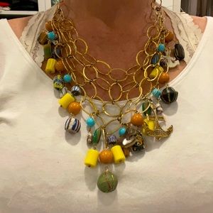 Colorful statement necklace